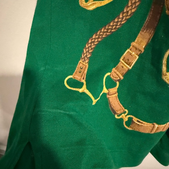 Vintage Style Ralph Lauren Polo Stirrup Rugby Horse Green, Size Medium - Picture 10 of 10